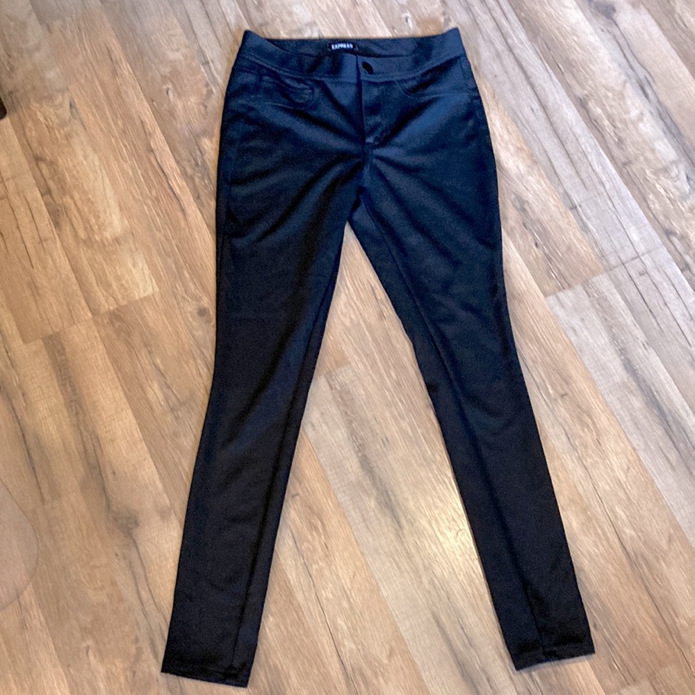 Express Black Polyester Pants